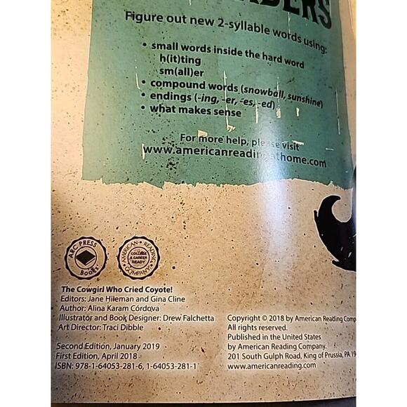 The Cowgirl Who Cried Coyote by Alina Karam Codova Drew Falchetta 2nd Edition - Picture 3 of 3